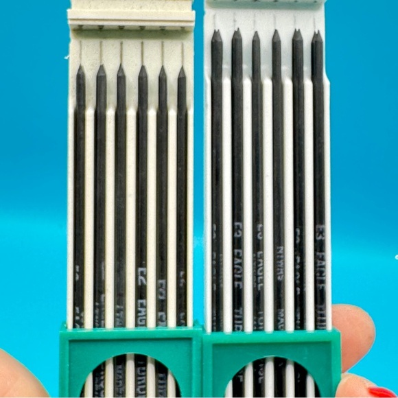 Vintage Berol Eagle Turquoise Filmograph Leads Set E0 E1 E2 E3 NOS Drafting - Picture 14 of 15